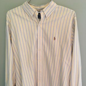 Ralph Lauren Button Down Polo Shirt - GUC. Size L